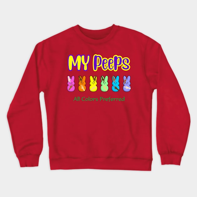 My Peeps Easter T-Shirt,Kids Bunny Unity Crewneck Sweatshirt by SidneyTees